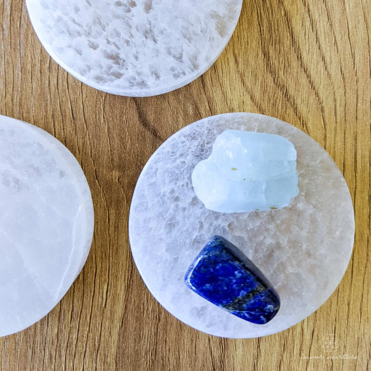 Selenite Charging Plate - Round 6cm