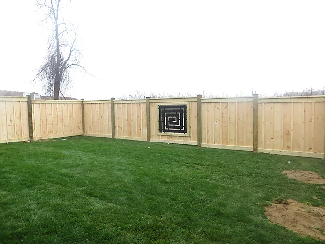Another full-privacy wood fence by Fred's Fences