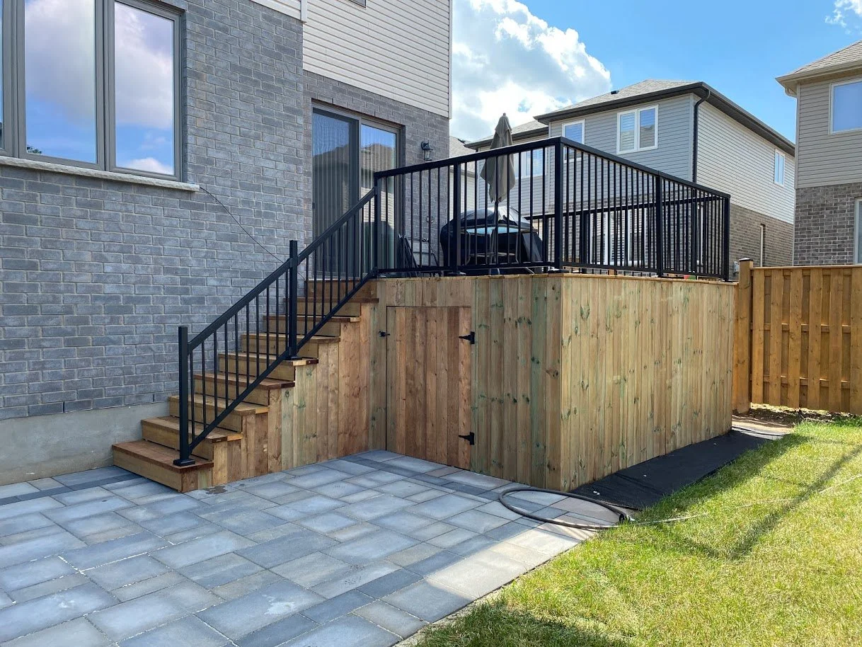 Full design-build with under deck storage, by Fred's Fences