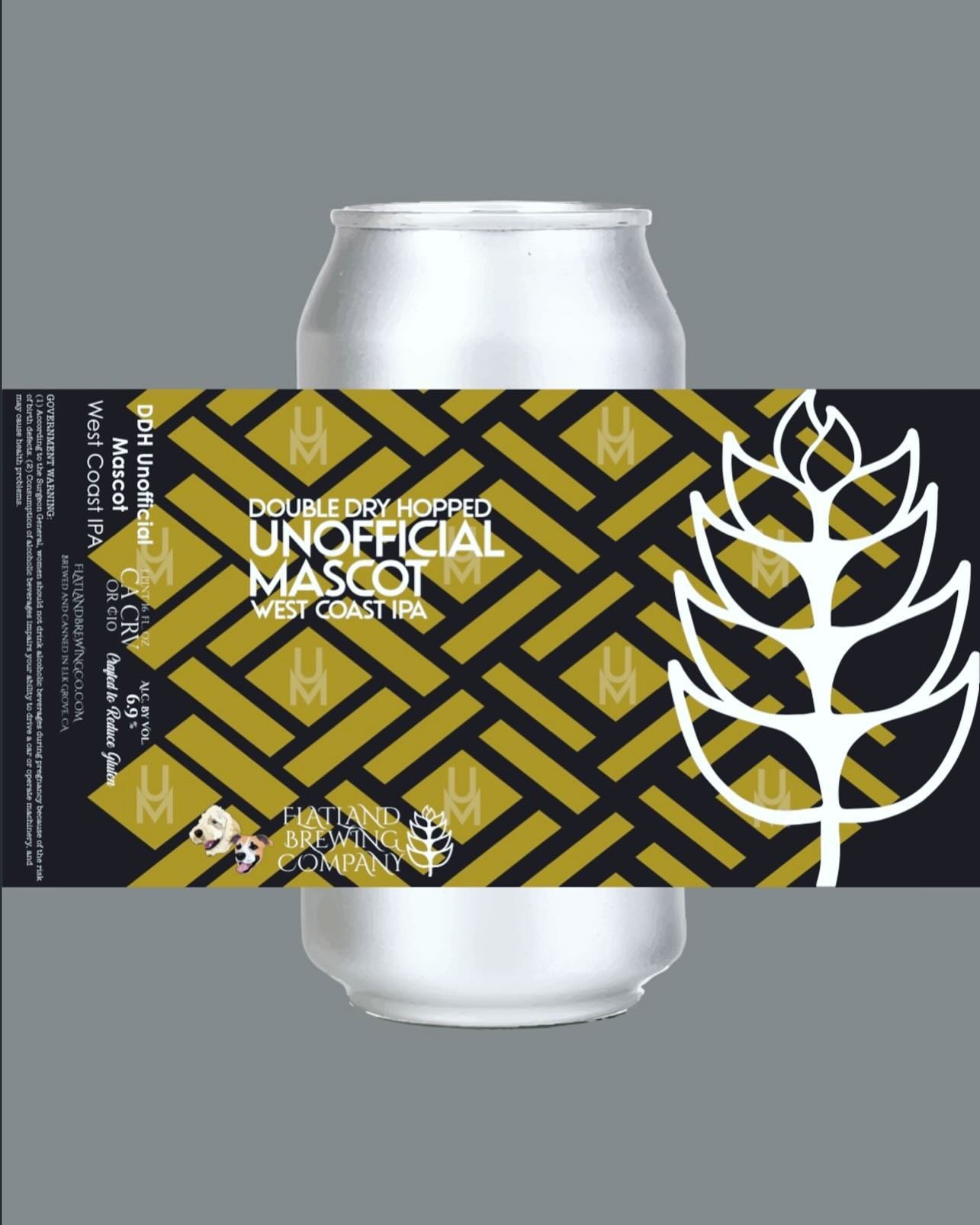 Triple can release this Friday. # 1 👉 &ldquo;Unofficial Mascot&rdquo; (BLACK LABEL) is here - Double Dry Hopped West Coast
IPA with Mosaic, Strata &amp; HBC630. We came together with some of our favorite beer bar buds and brewed up some west coast d