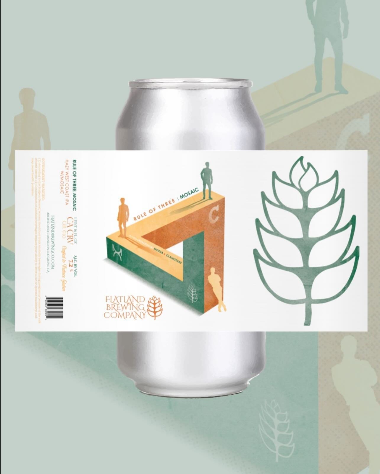 Great minds hop alike&hellip;A rare single can release is coming at ya this Friday, but when you do a tri collaboration with the homies @moksabrewing &amp; @claimstake.brewing, it&rsquo;s a worthy reason! 👉👉👉

Introducing &ldquo;Rule Of Three - Mo