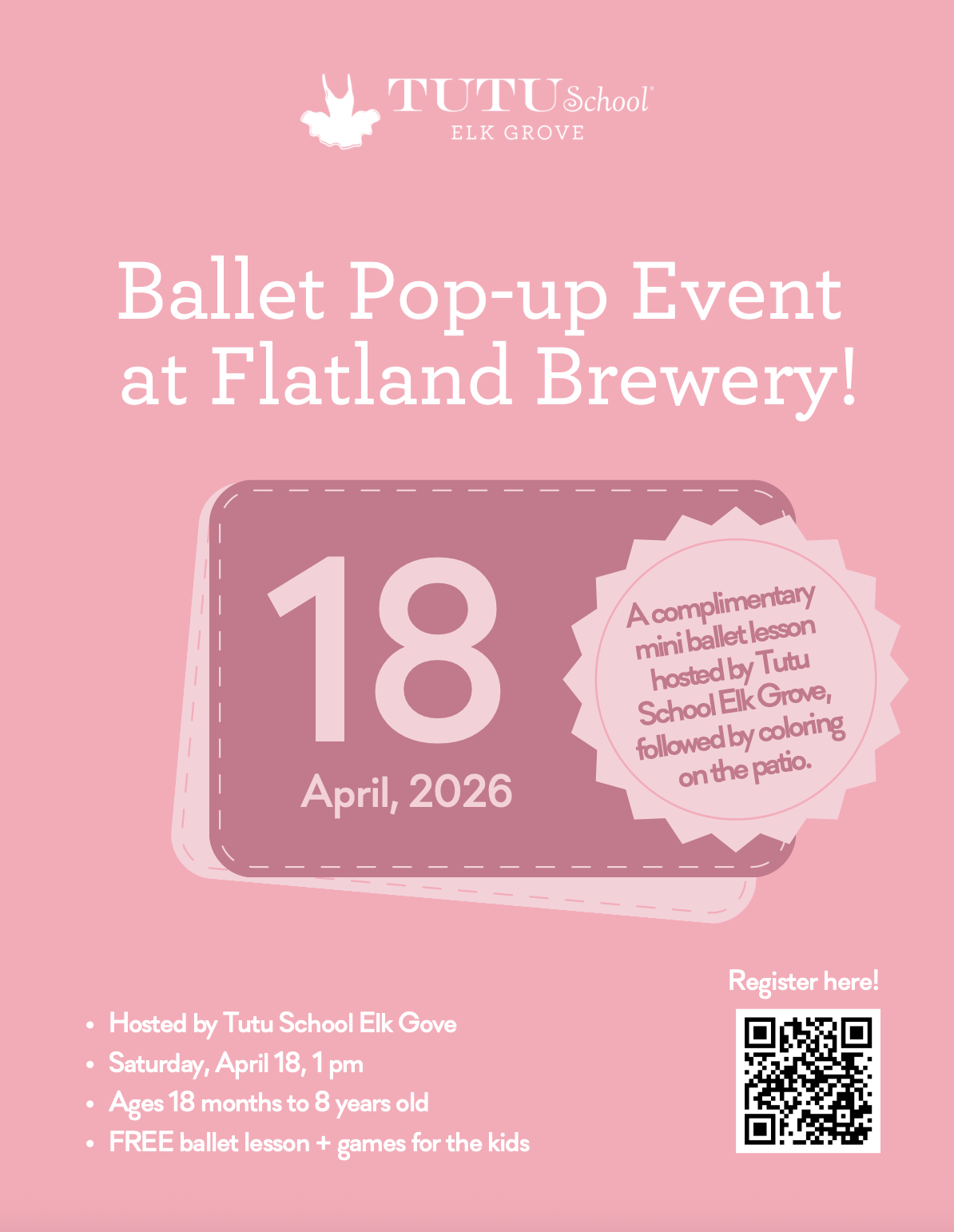 Tutu School on the Patio