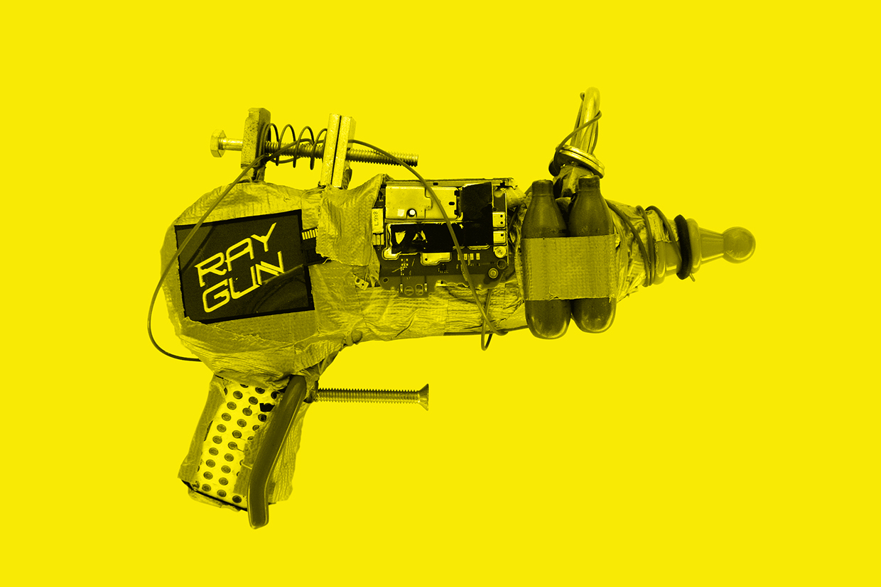 A Ray gun I made out of found materials. 