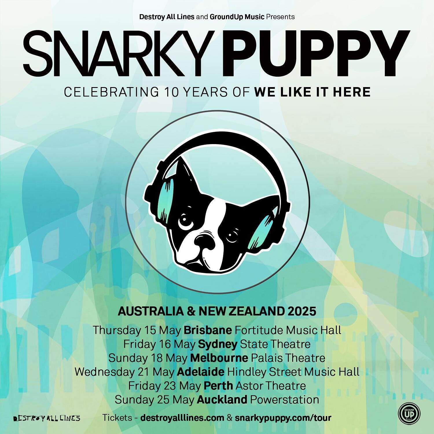 Texas-bred jazz collective @snarkypuppy have announced a 2025 Australia &amp; NZ tour. Celebrating 10 years of their iconic 2014 album &lsquo;We Like It Here&rsquo;, Snarky Puppy will be heading up stages in Brisbane, Sydney, Melbourne, Adelaide, Per