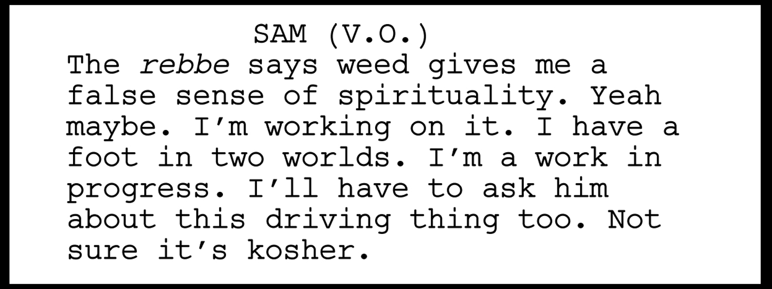 An excerpt from Rona Mark's teleplay "Brooklyn Bus"