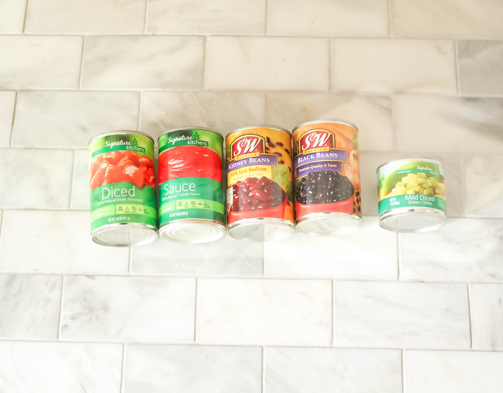 Purchase these canned items at your grocery store.