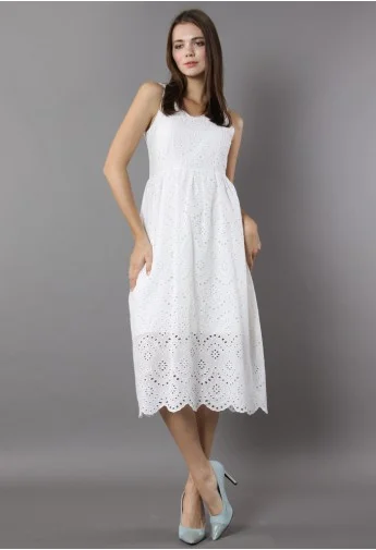 White Strap Dress