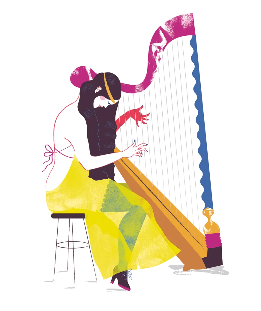 Harp_player_Kelly_Thompson_Illustration_Art_Blog_eirian_Chapman_Curvy.jpg