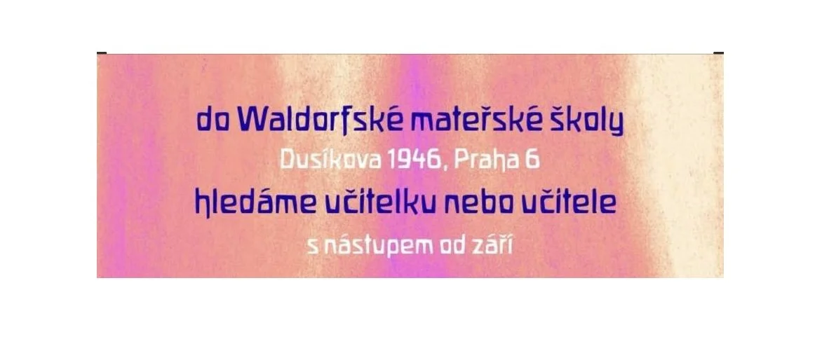 WMŠ Petřiny hledá učitele, učitelku