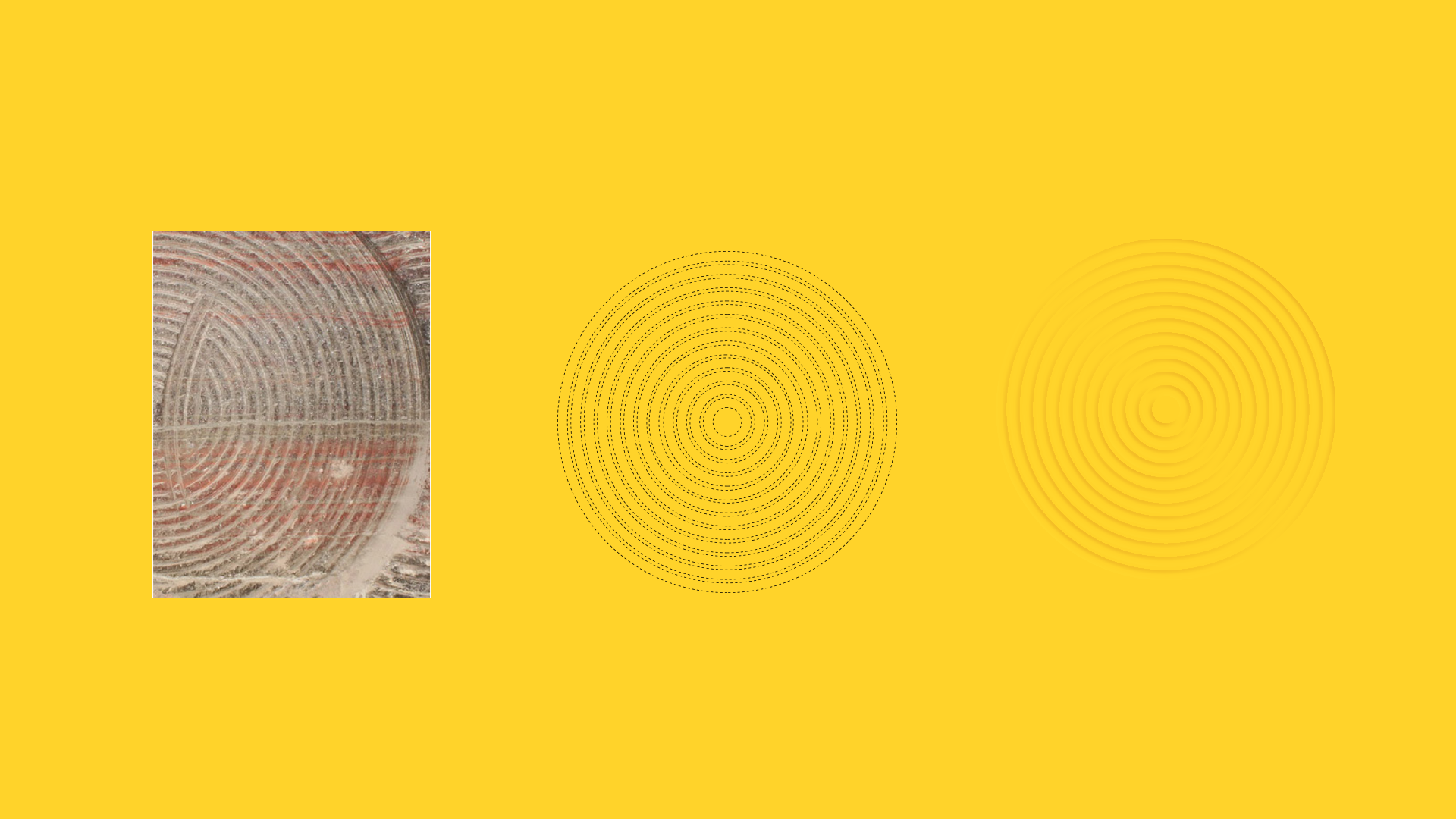 As main detail in communication i took circles layers coming from digging machines in potash caves. That was the key object to replicate in visual identity.