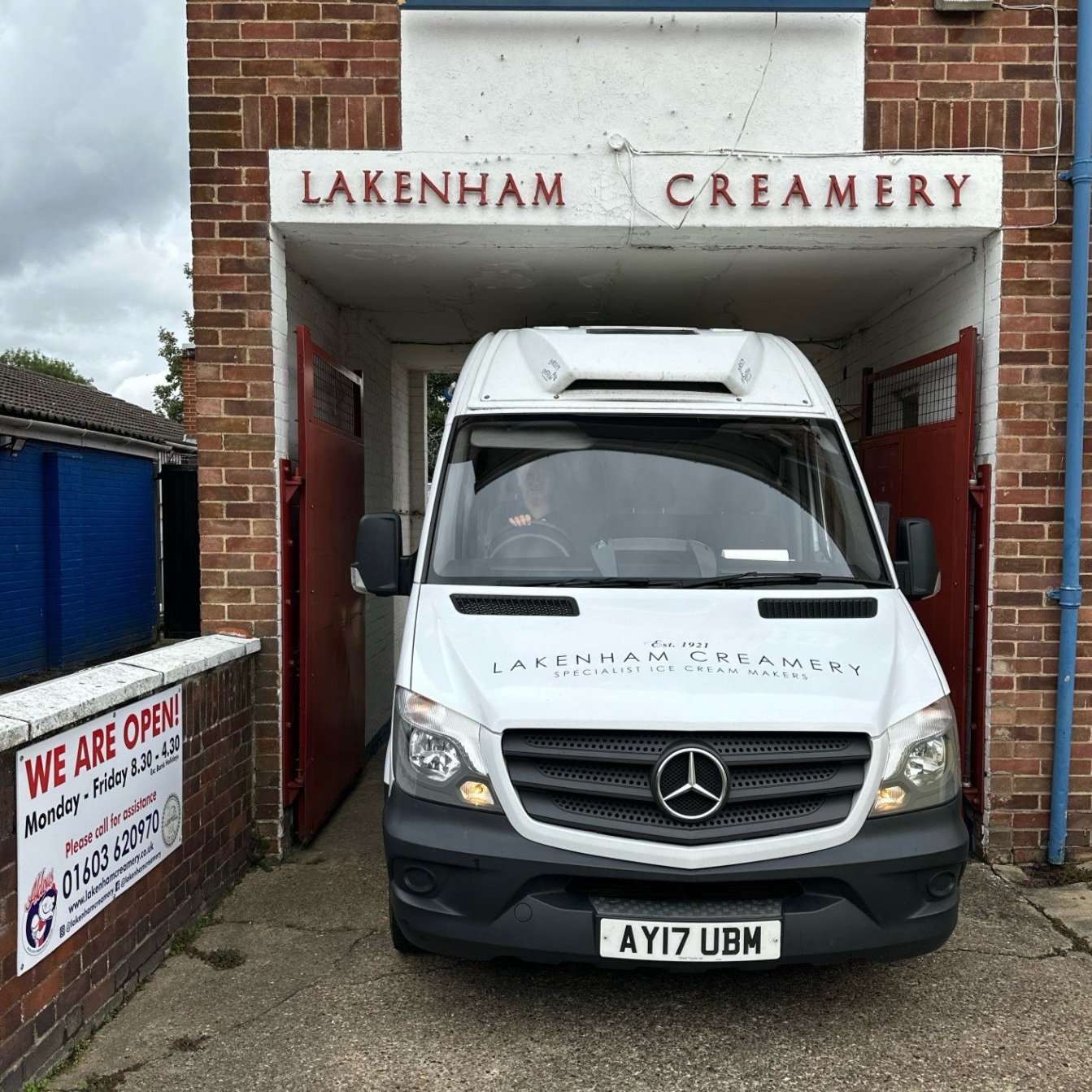 Leaving Lakenham Creamery
