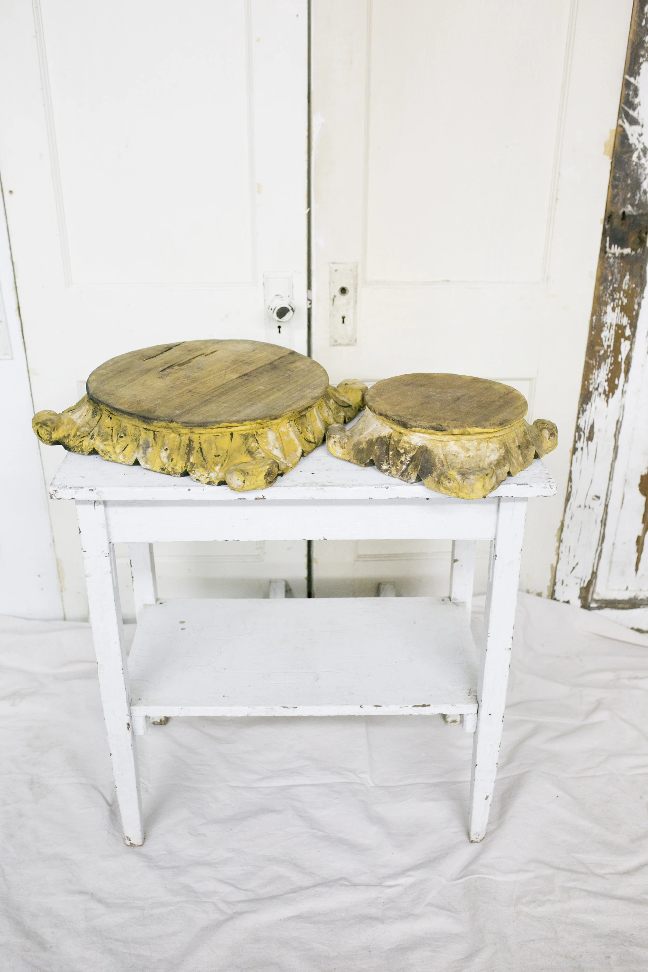 Carved Wood Platforms