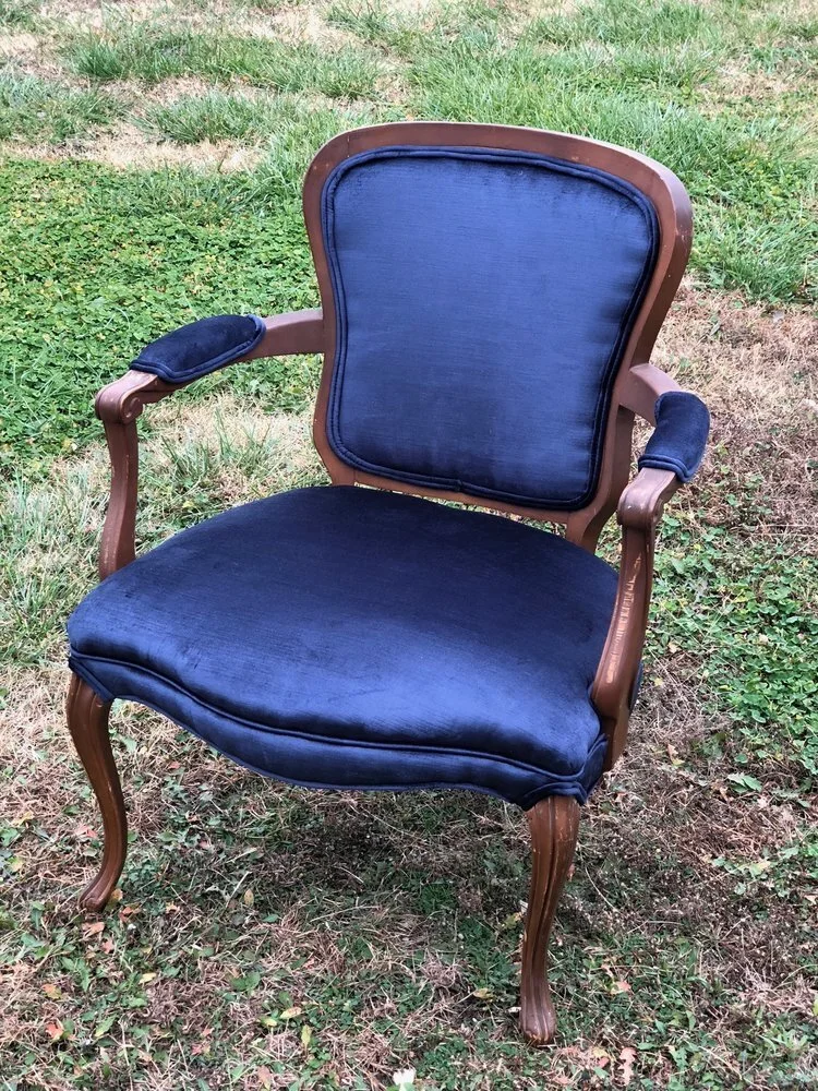 Blue Velvet Chair