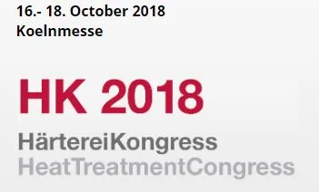 HK 2018 – Härtereikongress, Colonia, 16-18 Ottobre 2018