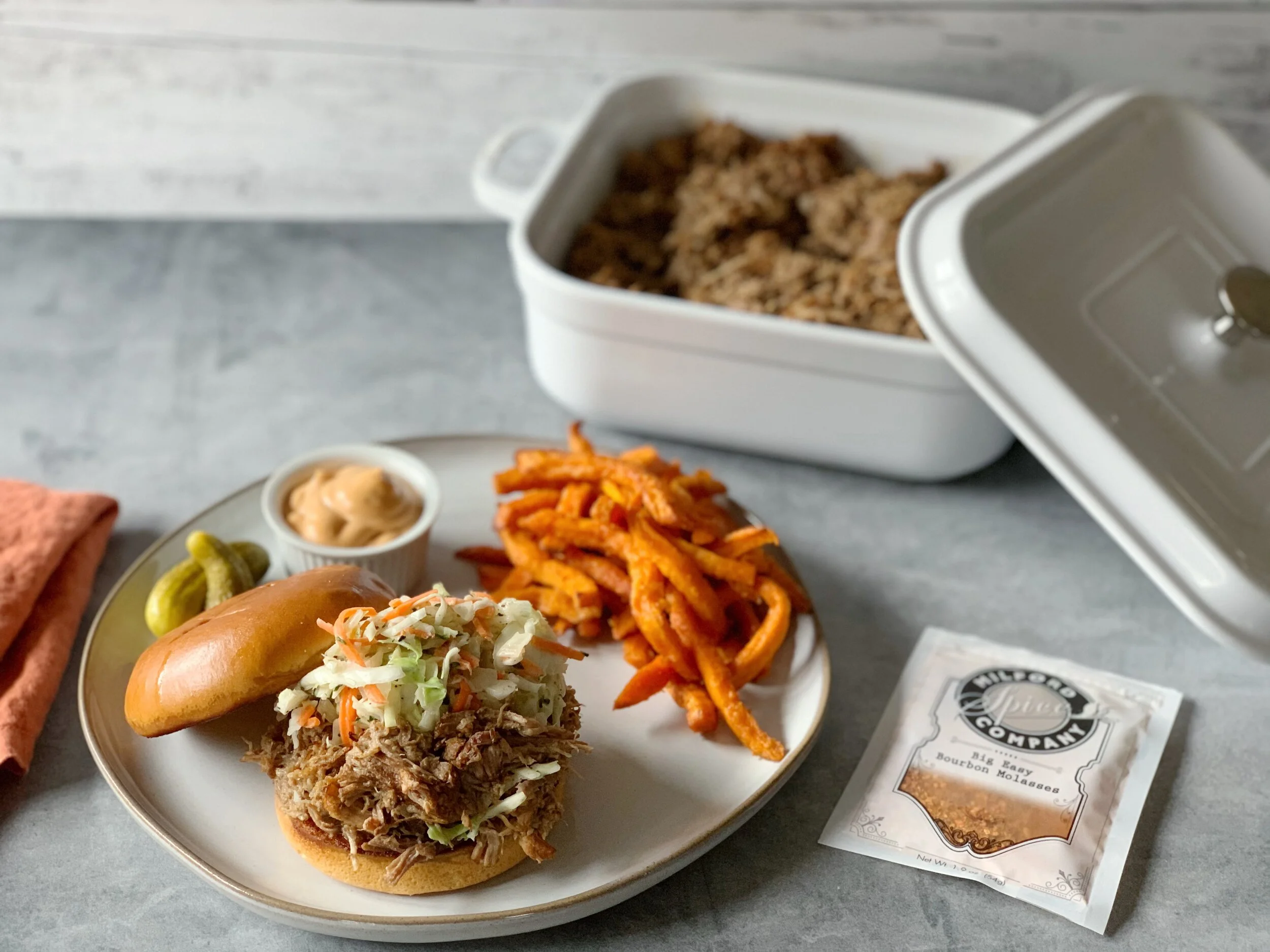 Big Easy Bourbon Molasses Pulled Pork Sandwiches — Milford Kitchen