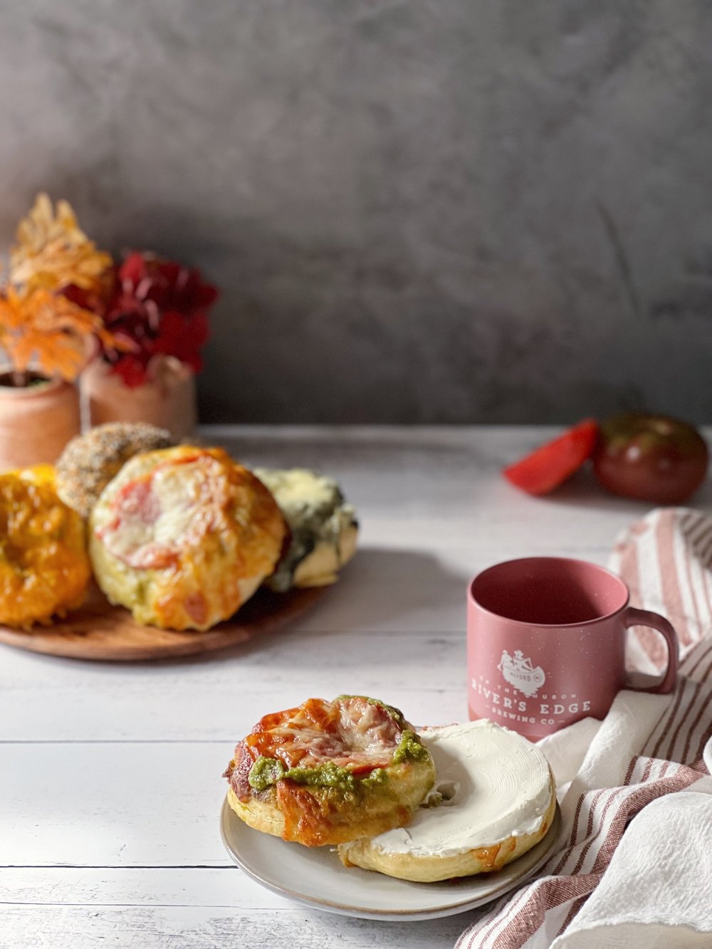 Caprese Bagels — Milford Kitchen