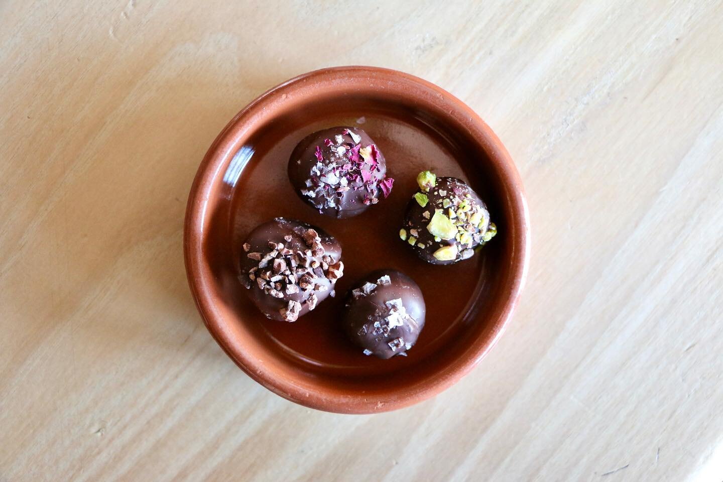 ✨ new to our menu, our first SWEET! and oh, what sweets ✨

We are so psyched to be serving delicious &amp; decadent chocolate truffles handmade by The Truffle Man (yes, that one from Dolores Park!) Locally made with love. 

Flavors (starting from the