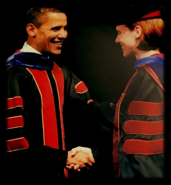 With President Barack Obama at my Ph.D. Commencement, 16 May 2009, Arizona State University