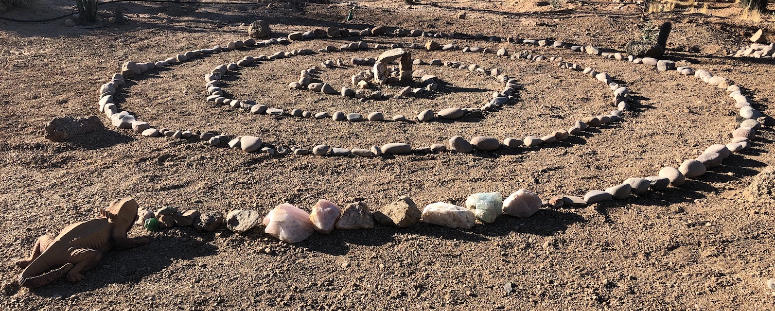 The Spiral in My Sacred Garden at Home