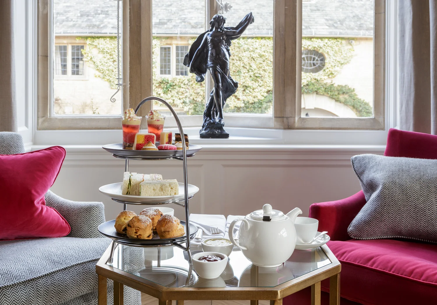 Afternoon tea in The Library