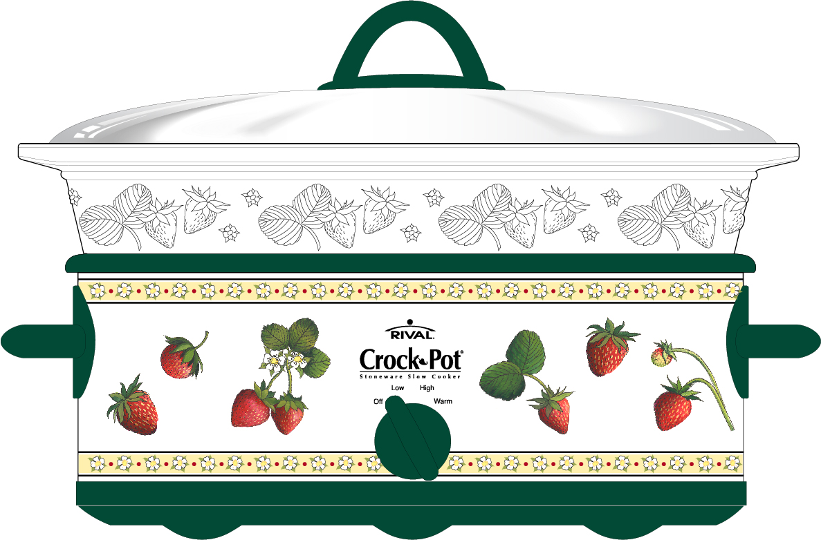 Patti King Slavtcheff_Fruit and Veggies_Strawberries Crock Pot Cover