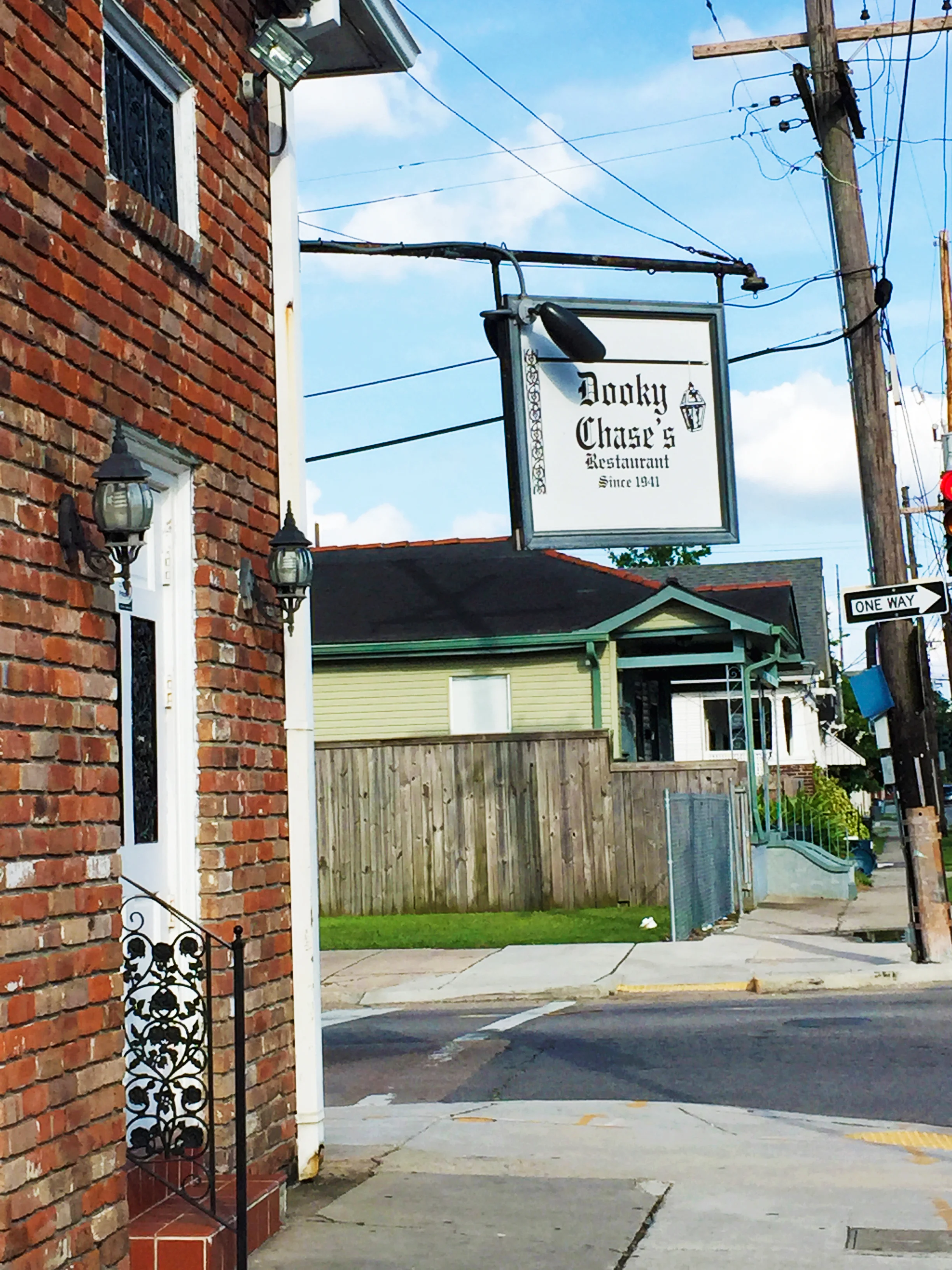 Exterior corner of Dooky Chase