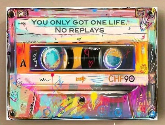Cassette Tape Canvas Throwback