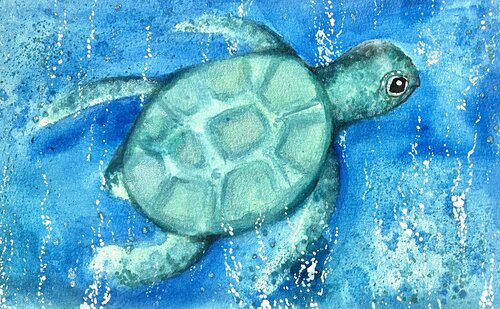 Sea Turtle Watercolor Workshop