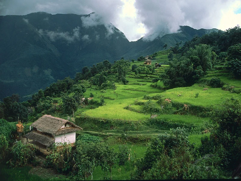 The mountains surrounding Zunyi, China