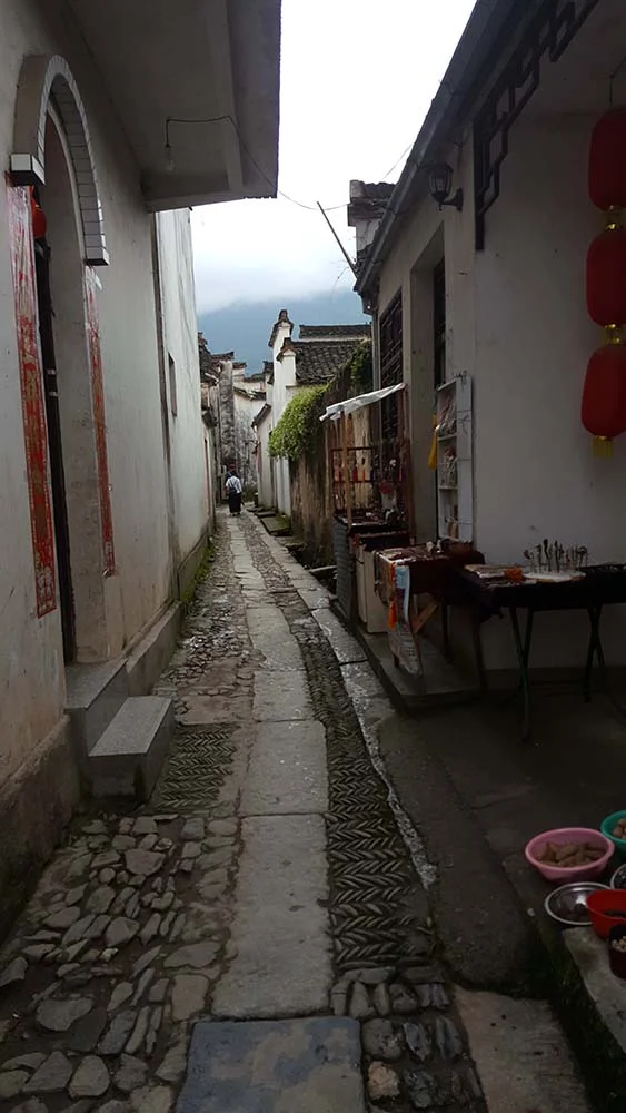 A narrow path in Xiping village.