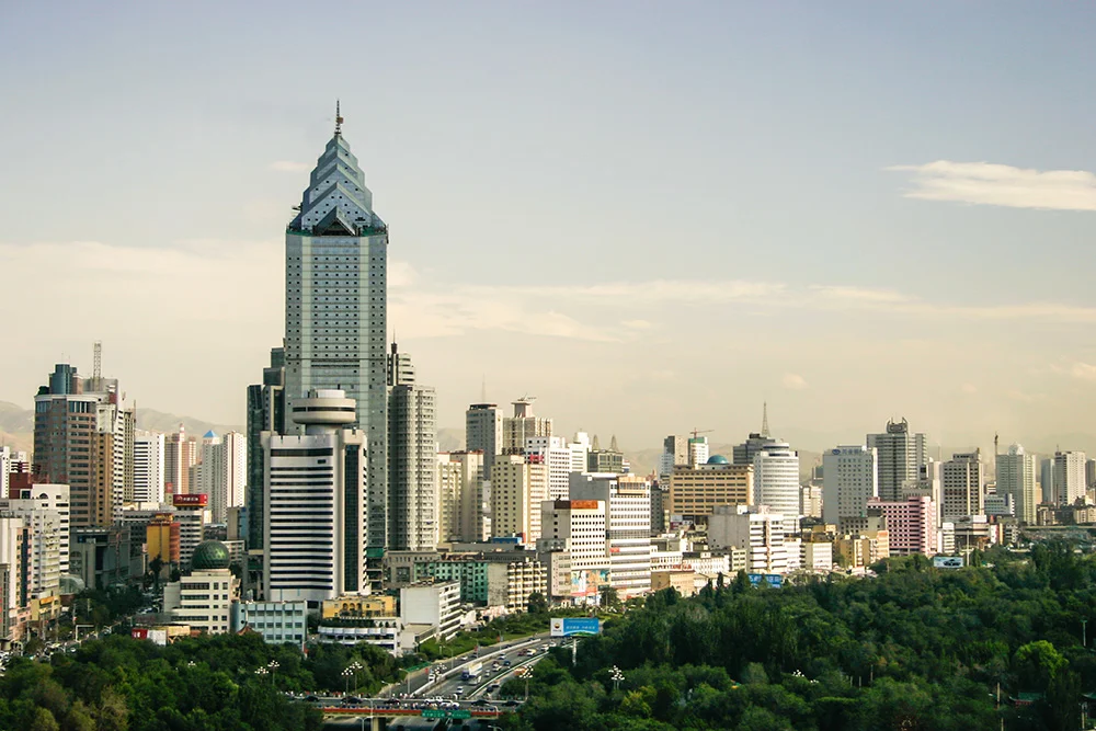 The city of Urumqi.