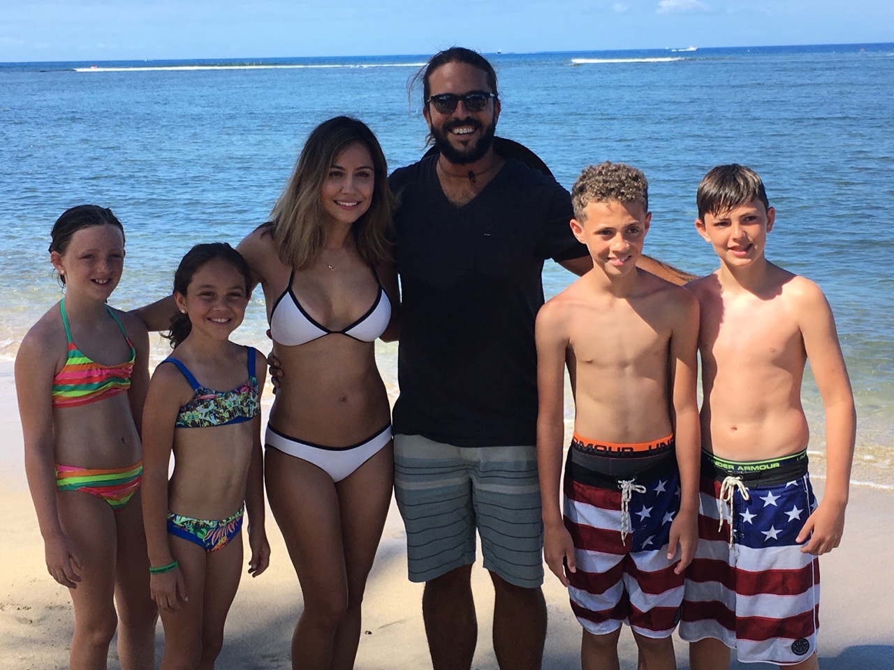 Rodrigo with me and my kids, he also took my children's photographs on the beach, which I know I will cherish. 