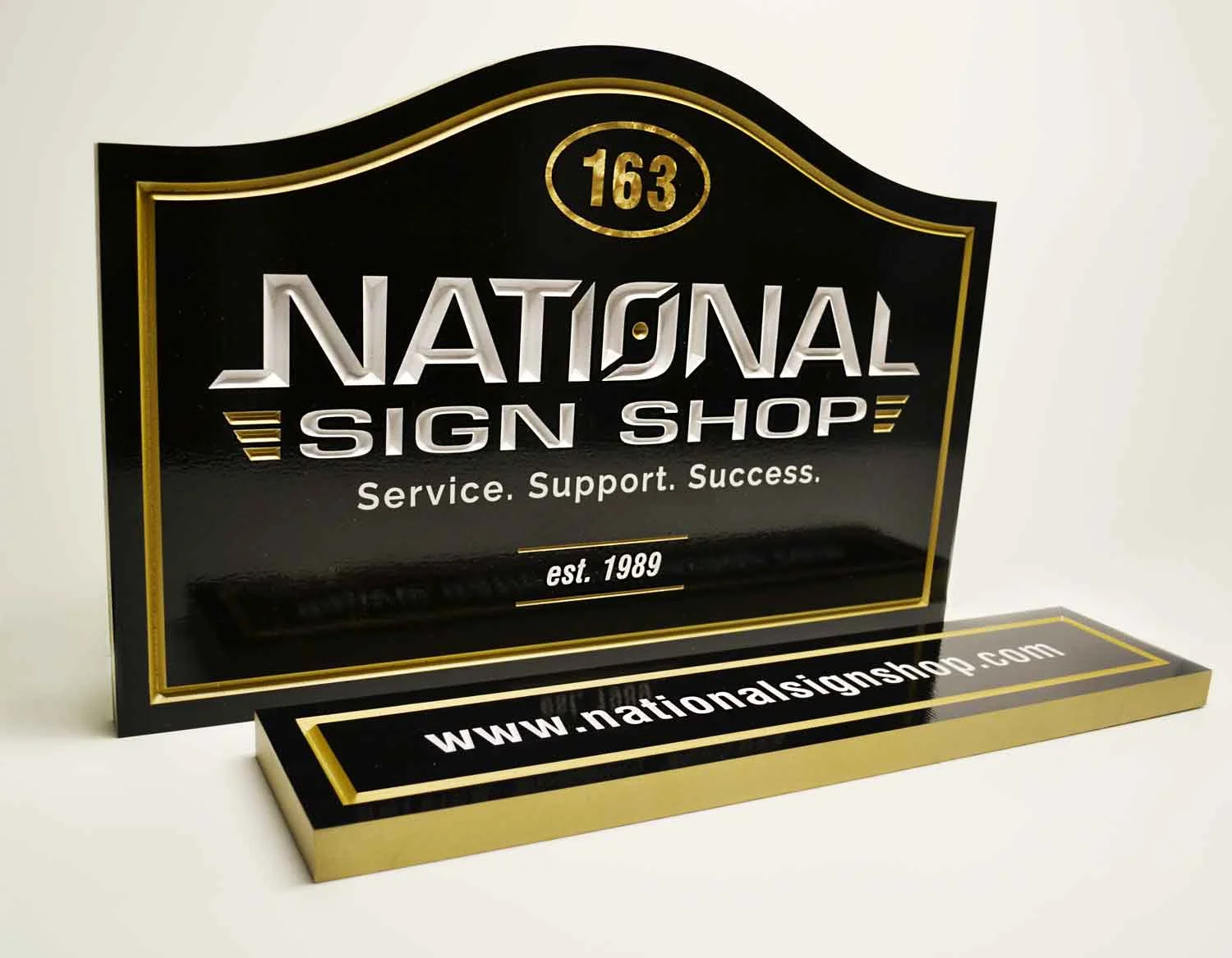 HDU carved sign