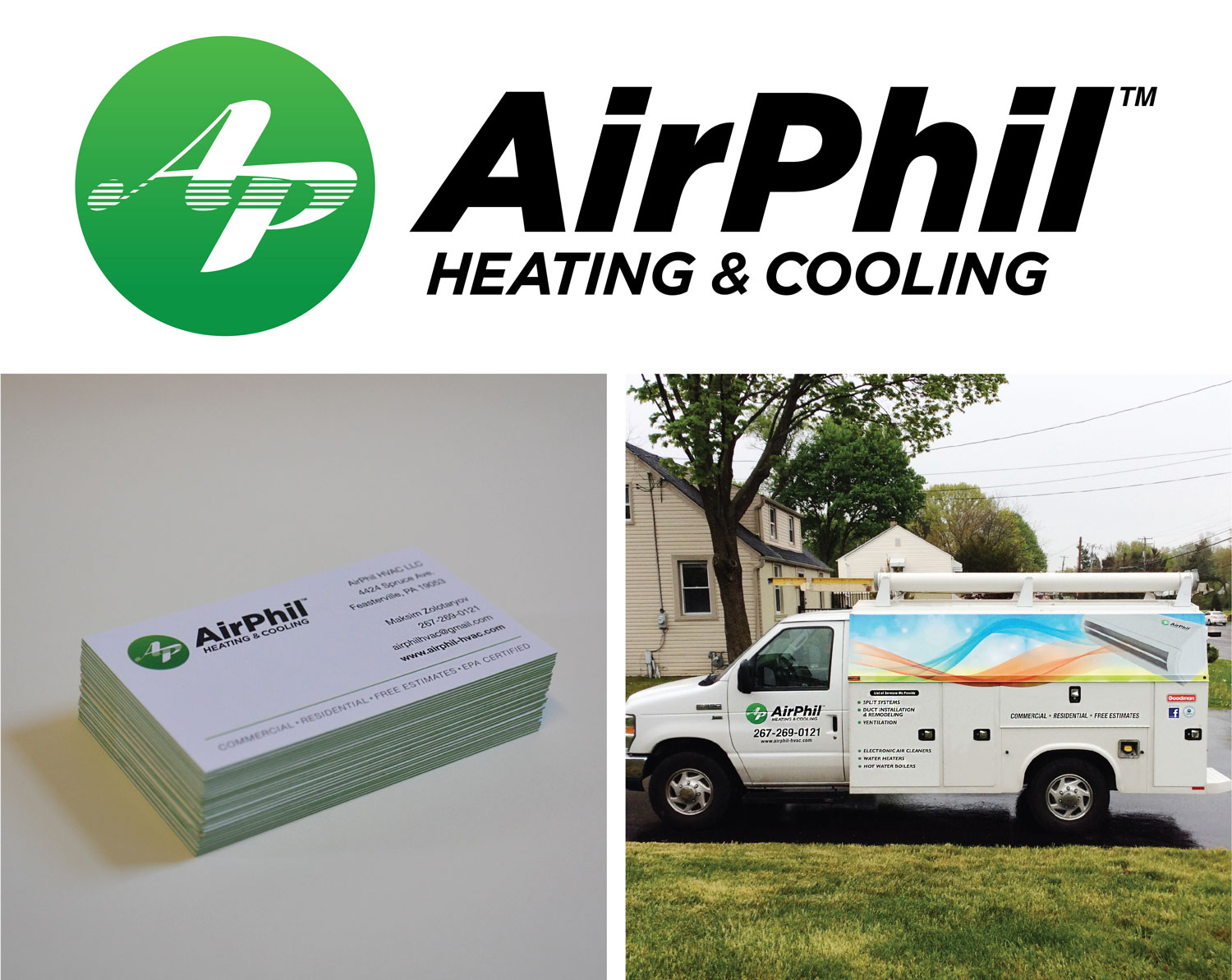AirPhil Heating &amp; Cooling Branding