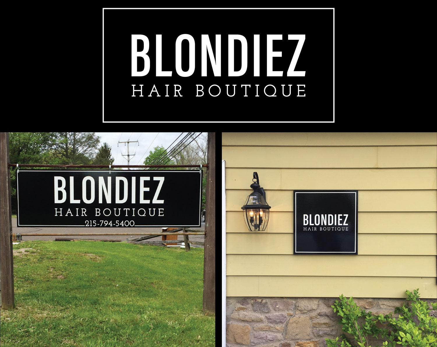 Blondiez Hair Boutique Branding