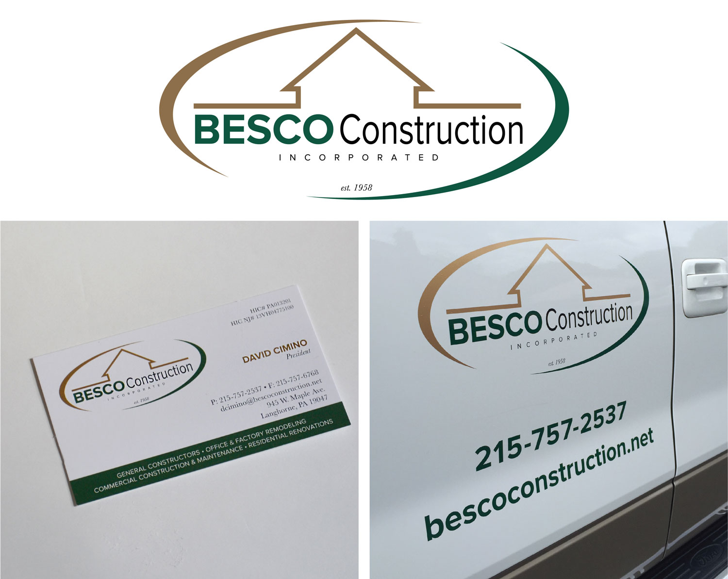 Besco Construction Branding