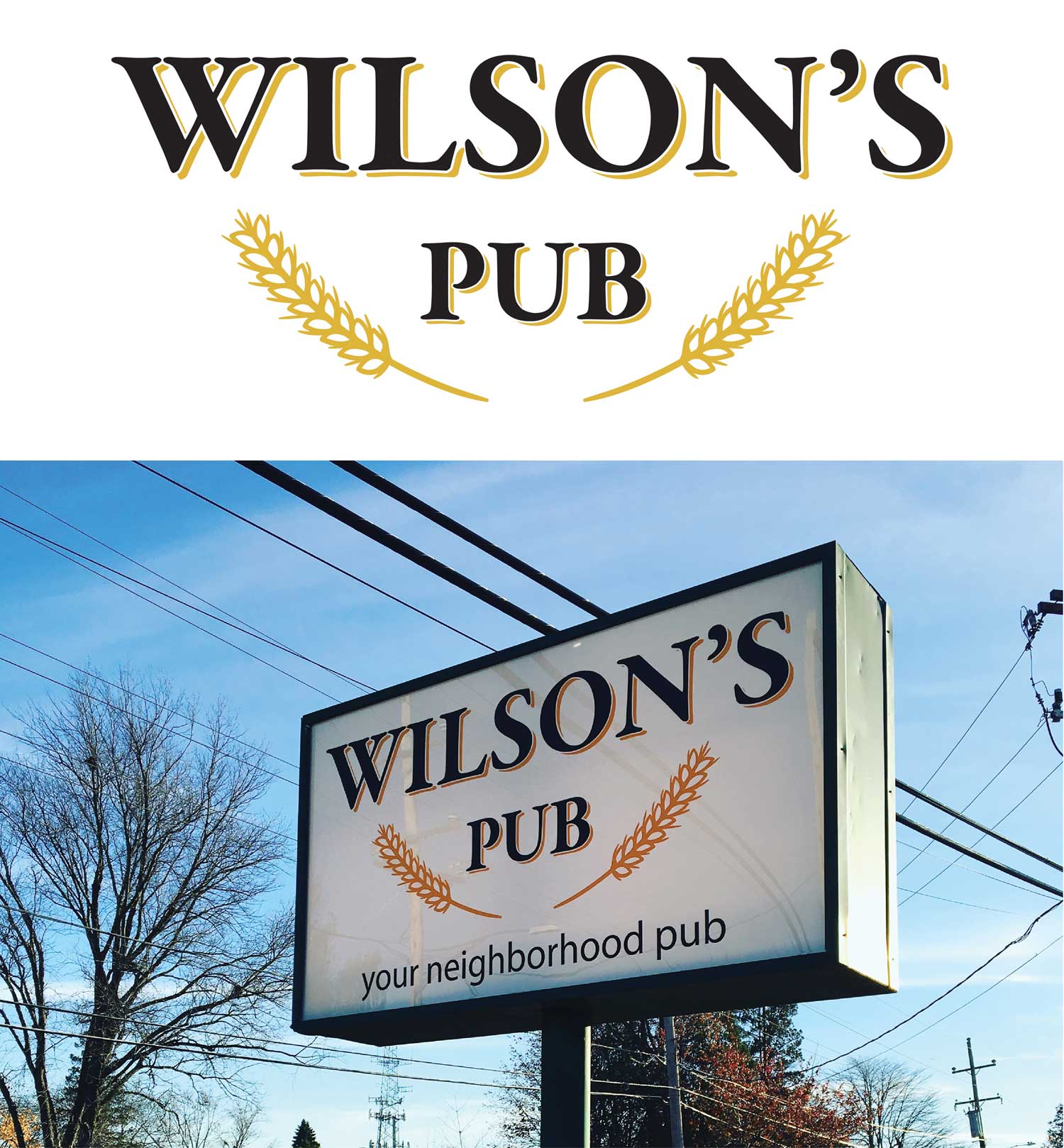 Wilson's Pub Branding