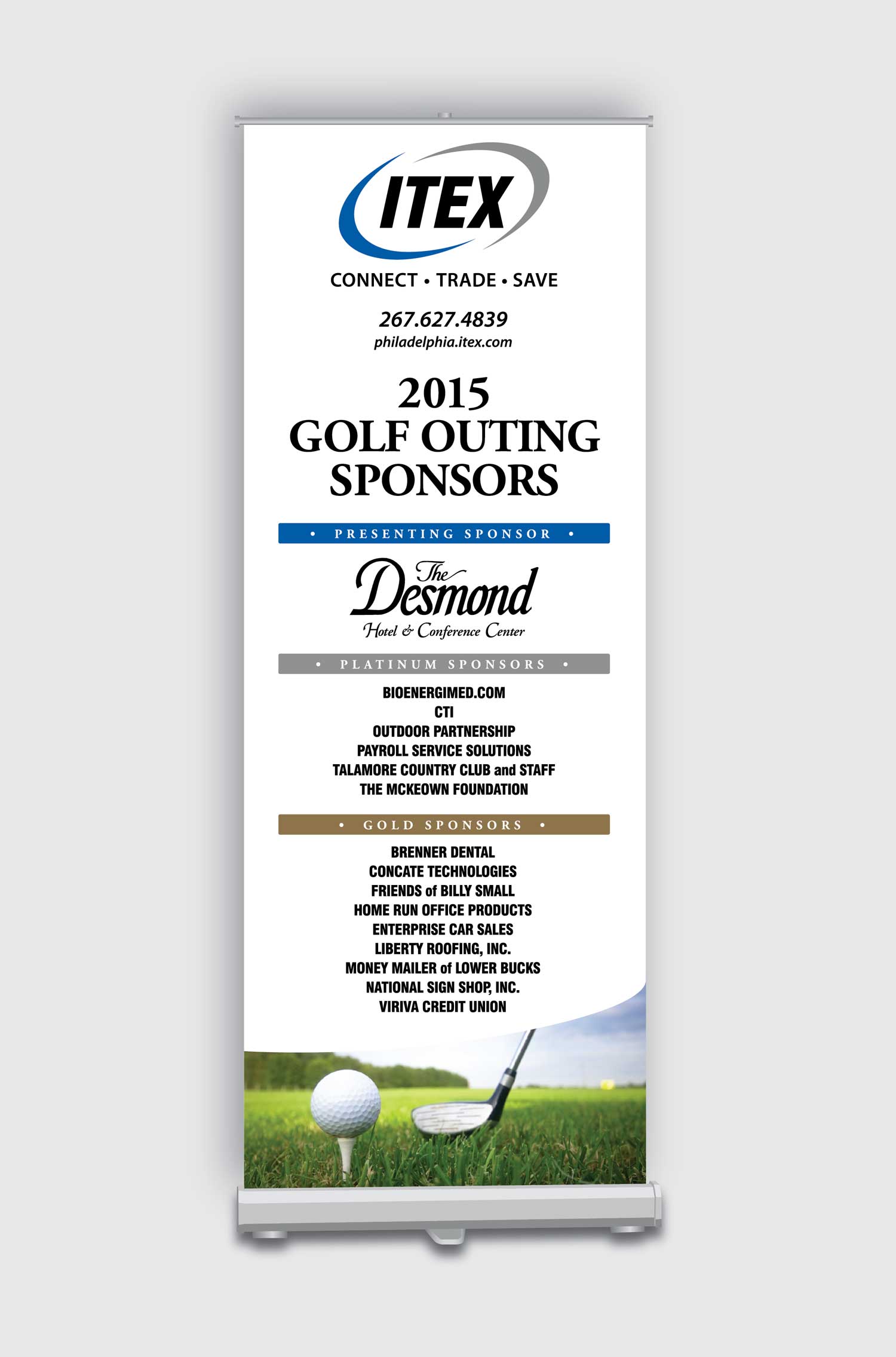 Golf Outing Pop Up Banner