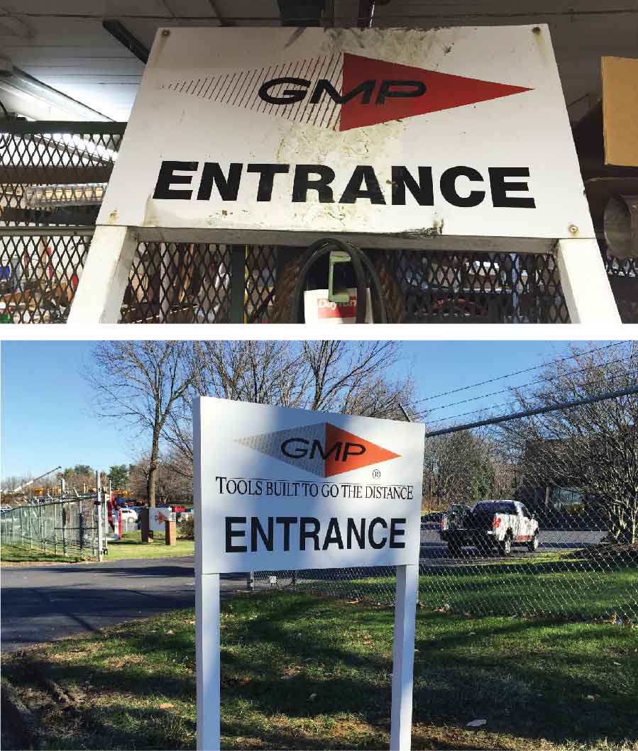 Before &amp; After - Outdoor Sign