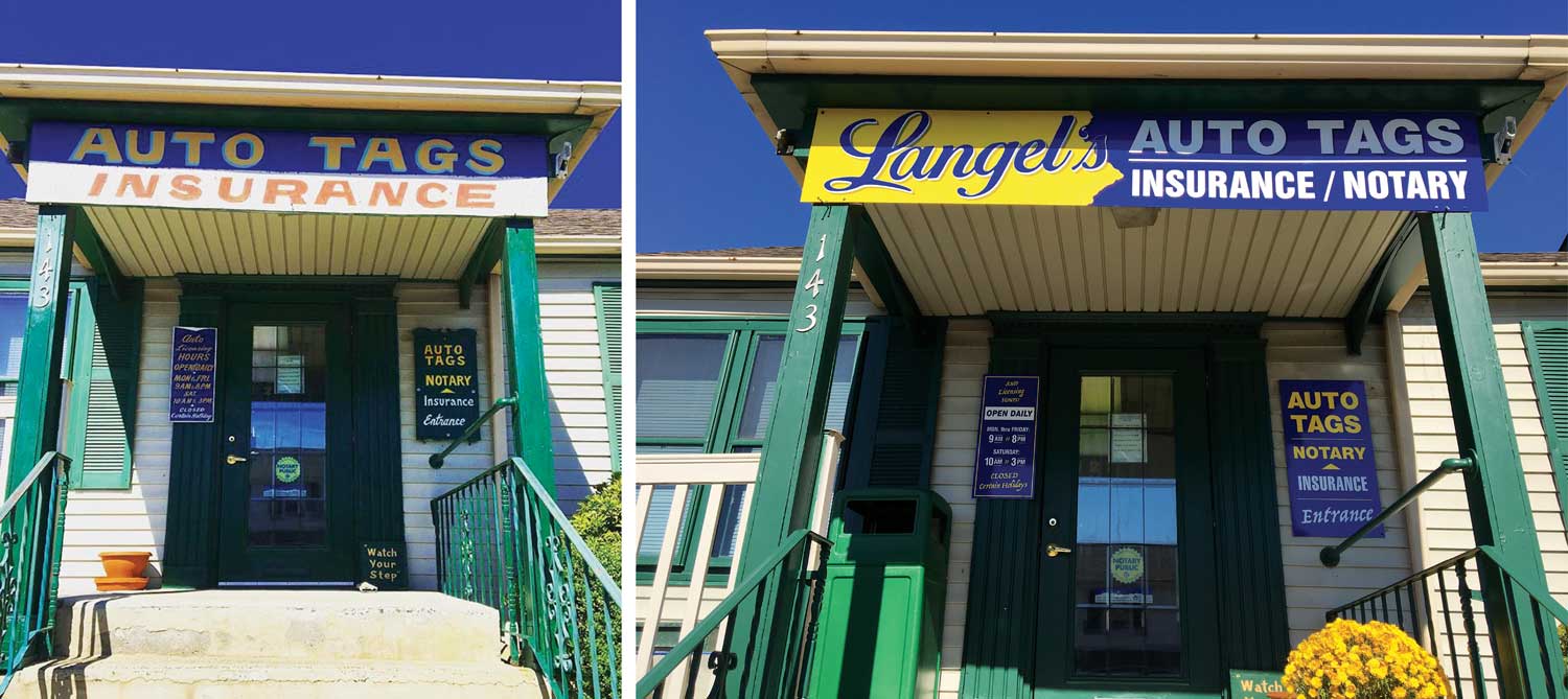Before and After Outdoor Signs