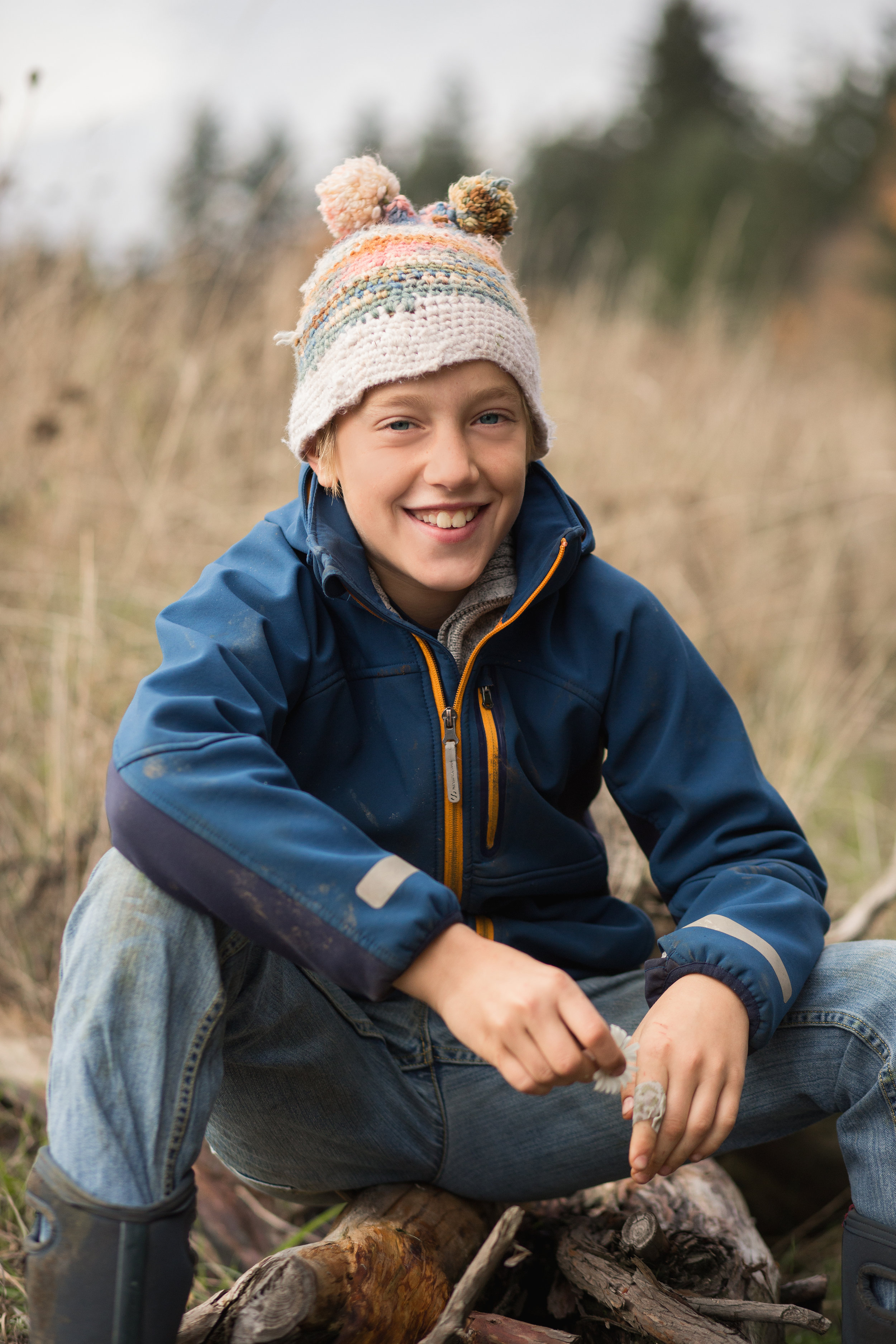 boy looking at camera