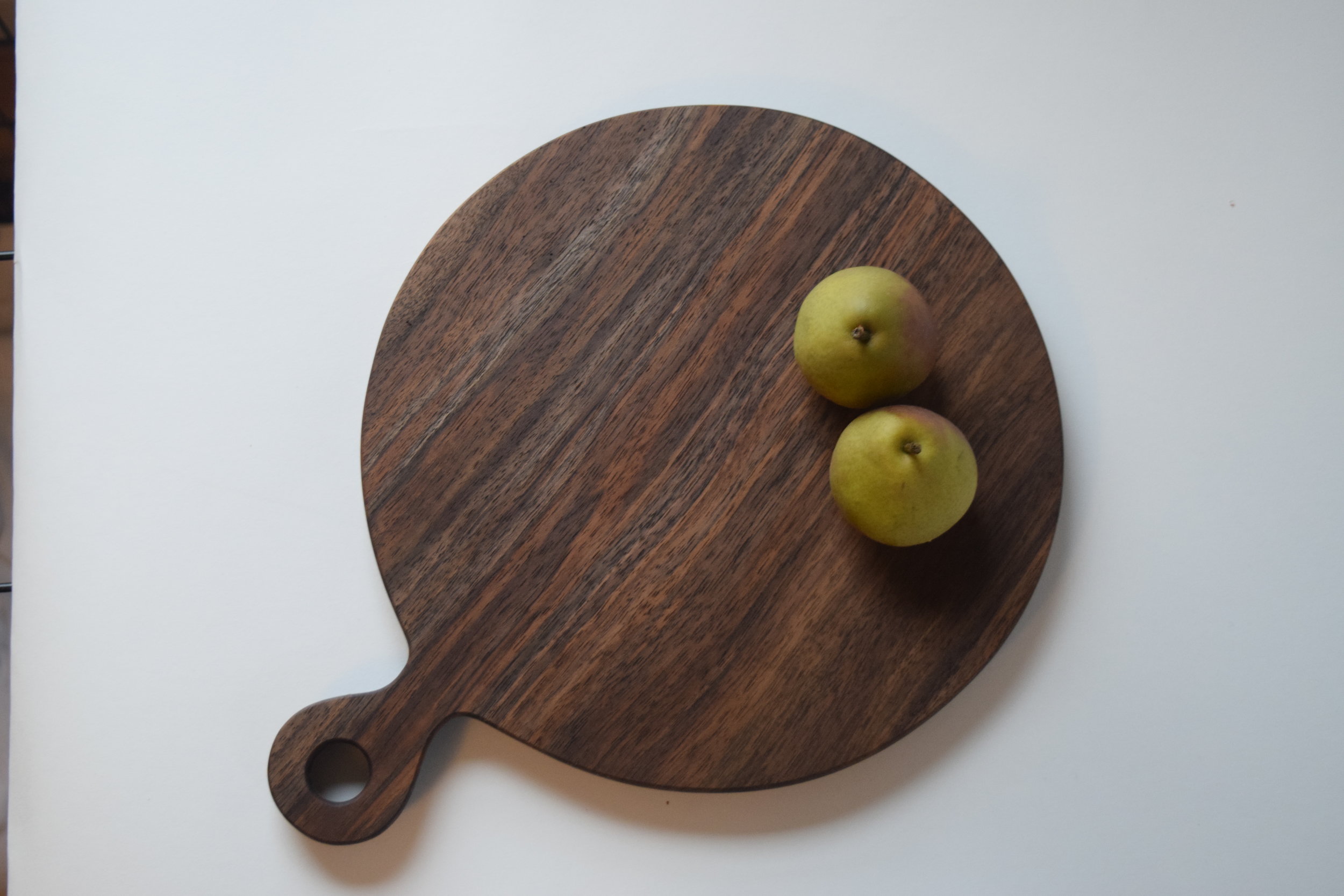 Handmade walnut serving board