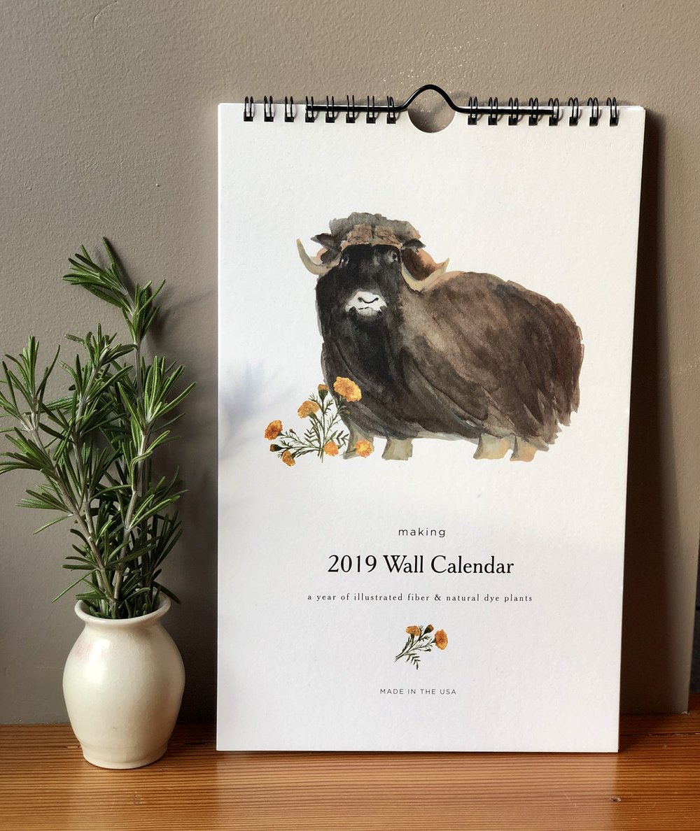 2019 Calendar watercolor artist
