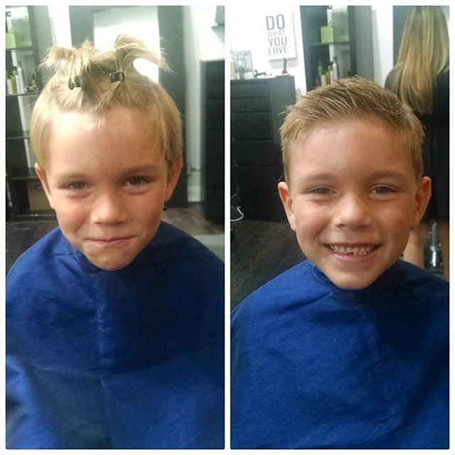 #happysaturday ! #cutie#kids #haircut #mistywilsonhair #joey#theygrowupsofast #oc#newportbeach #love@kayhan714 #fun#steiner#firsttooth#6