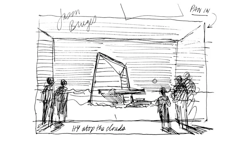 A quick napkin sketch provided the focus