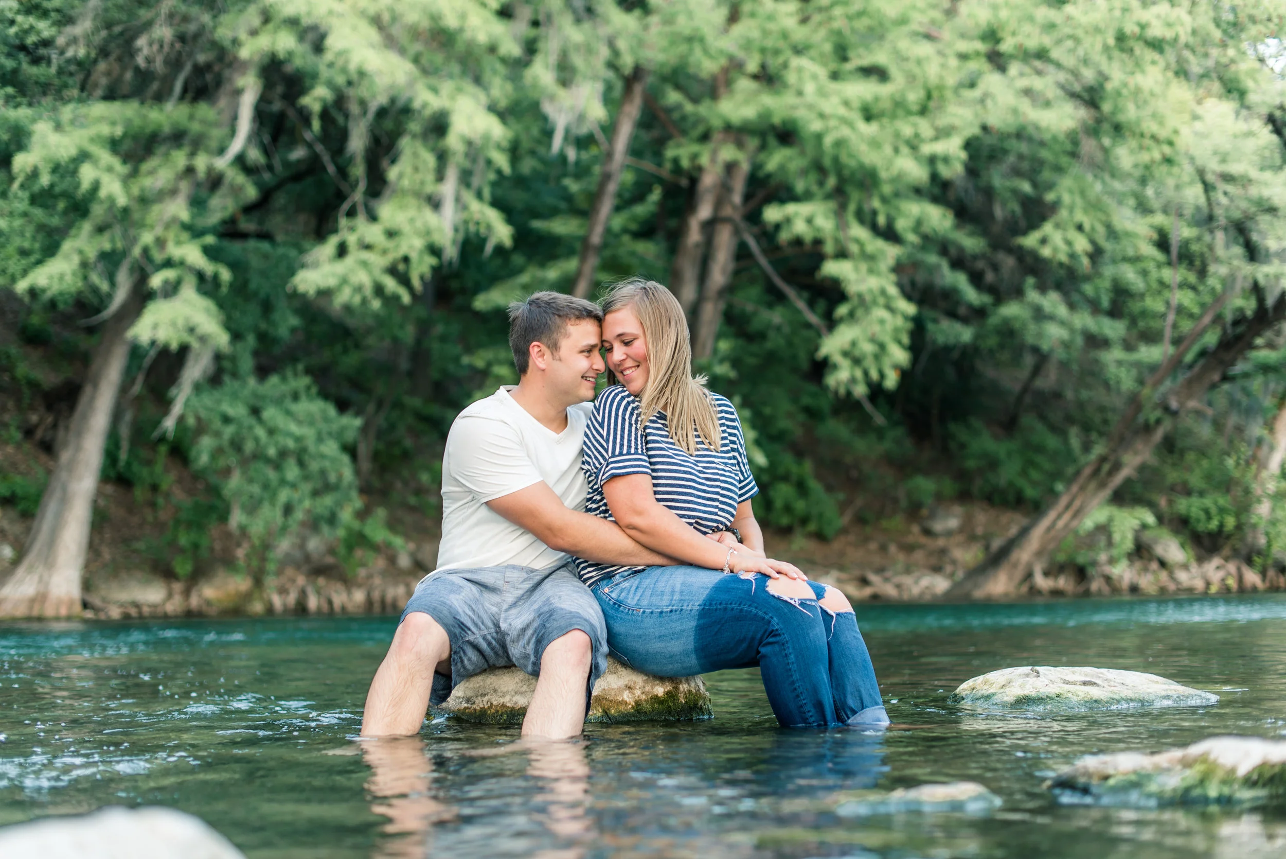Lauren + Hunter Engagement Session | Gruene, TX 