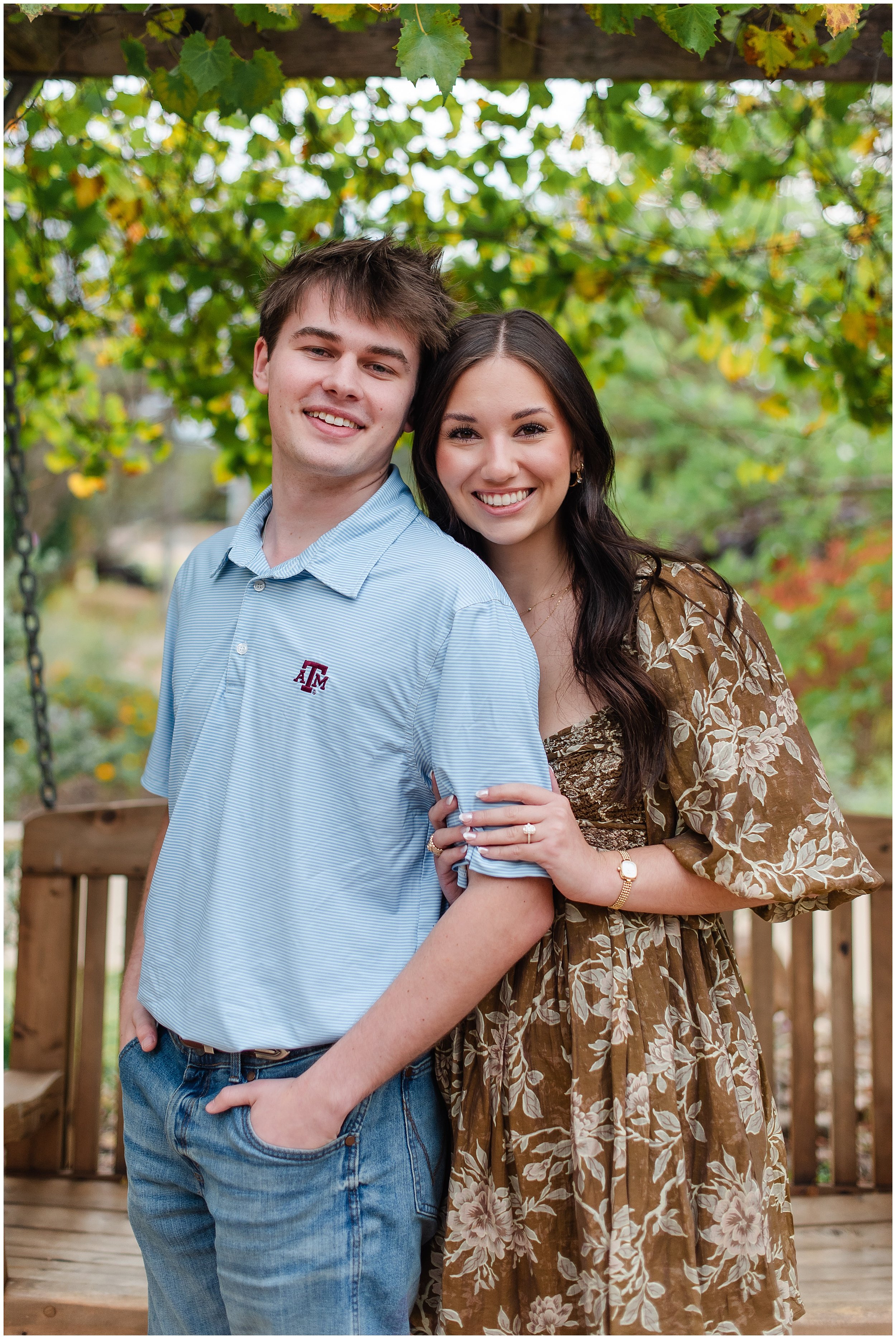 Rebecca &amp; Parker Proposal | The Gardens at Texas A&amp;M University | College Station, TX