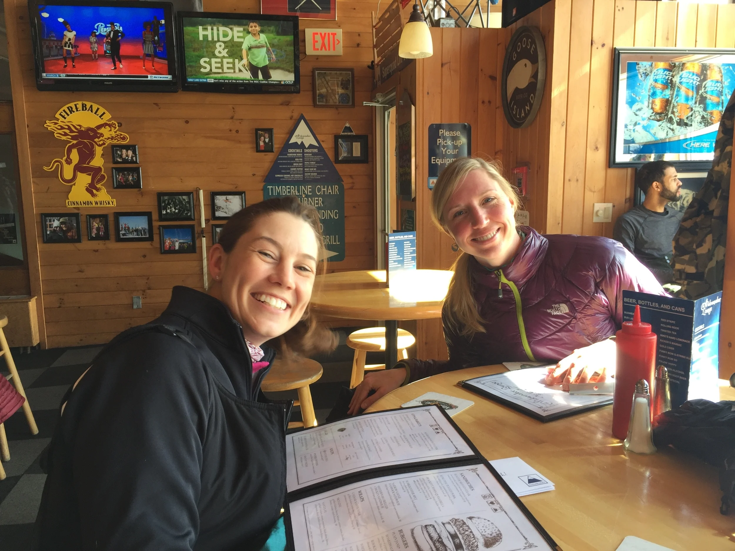 Having some lunch in the widowmaker!