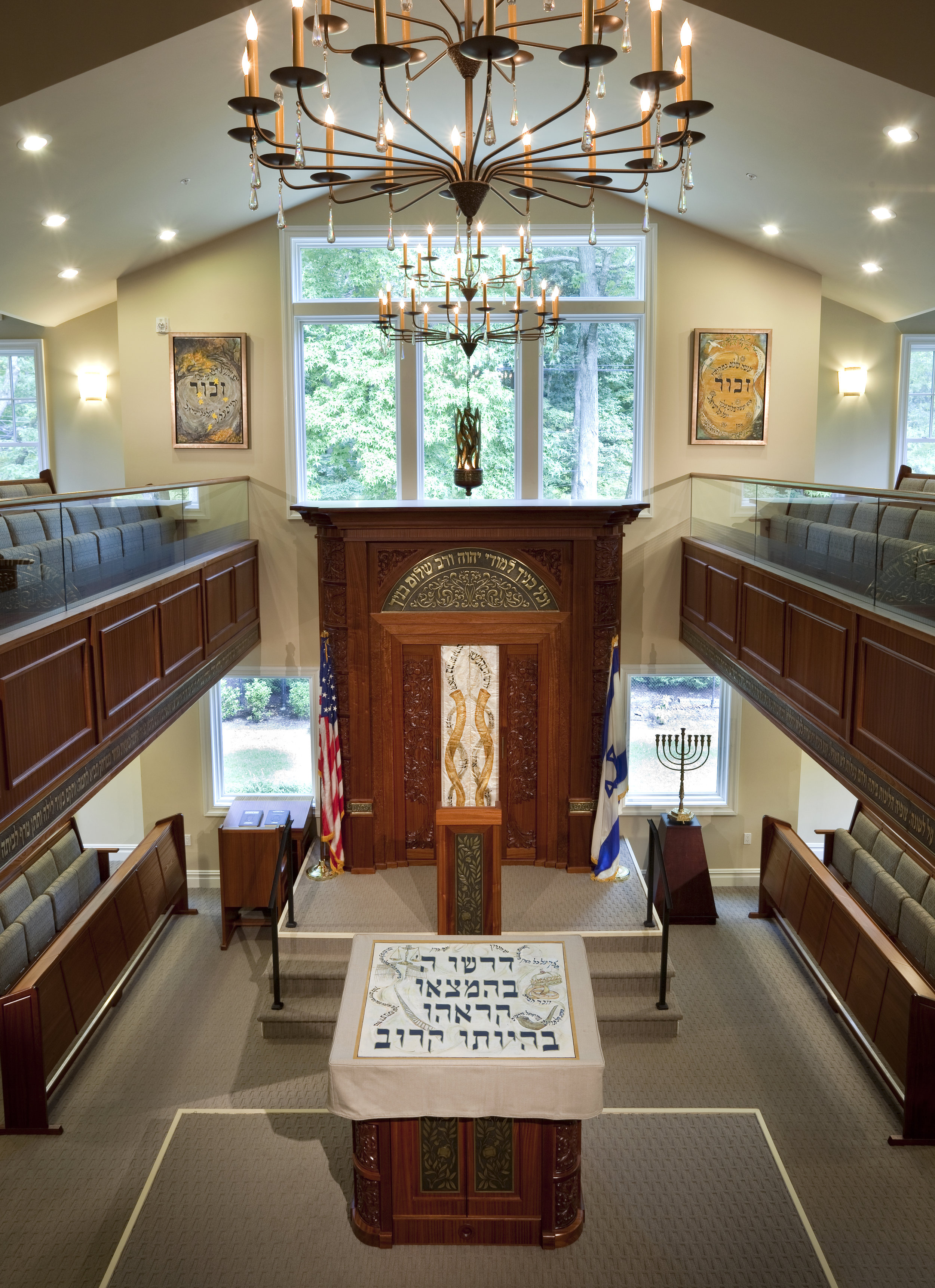 HIGH HOLIDAY SANCTUARY ART, East Hill Synagogue, Englewood, NJ