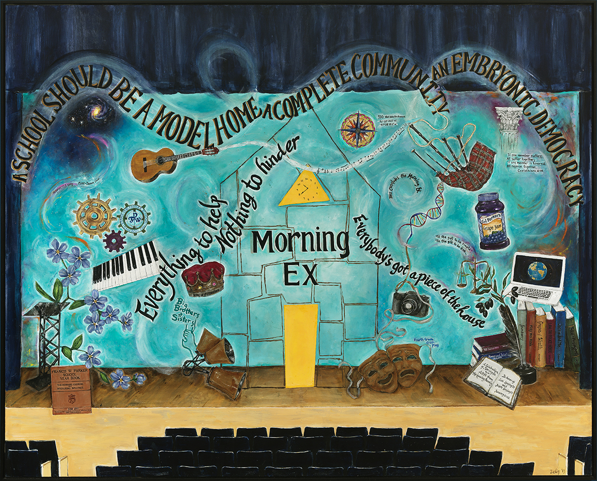 FRANCIS PARKER SCHOOL MURAL, public commission